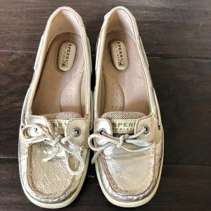 Metallic Gold Sperry Top-Siders
